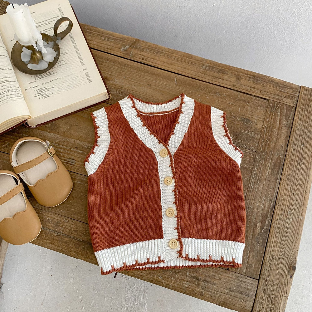 Baby Unisex Crochet Vests Waistcoats Knitwear Wholesale 220929910