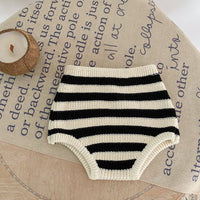Load image into Gallery viewer, 2 Pieces Set Baby Unisex Striped Cardigan Knitwear And Shorts Wholesale 220929911
