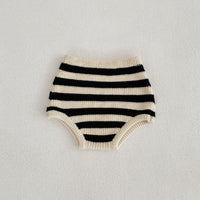 Load image into Gallery viewer, 2 Pieces Set Baby Unisex Striped Cardigan Knitwear And Shorts Wholesale 220929911
