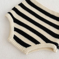 Load image into Gallery viewer, 2 Pieces Set Baby Unisex Striped Cardigan Knitwear And Shorts Wholesale 220929911
