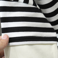 Load image into Gallery viewer, 2 Pieces Set Baby Kid Boys Striped Print Hoodies Swearshirts And Pants Wholesale 220929936
