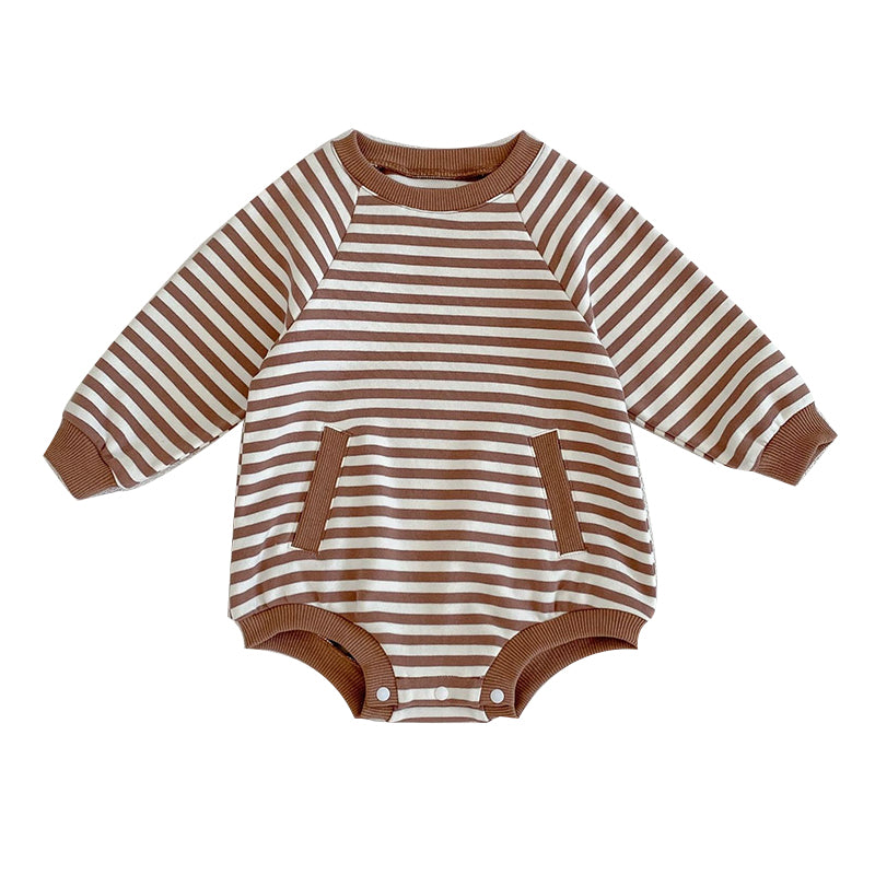 Baby Unisex Striped Rompers Wholesale 220929943