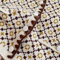 Load image into Gallery viewer, Baby Kid Girls Checked Crochet Cardigan Shorts Wholesale 220929961
