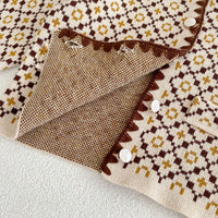 Load image into Gallery viewer, Baby Kid Girls Checked Crochet Cardigan Shorts Wholesale 220929961
