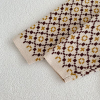 Load image into Gallery viewer, Baby Kid Girls Checked Crochet Cardigan Shorts Wholesale 220929961
