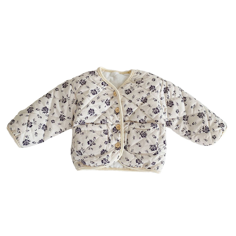 Baby Unisex Flower Print Jackets Outwears Wholesale 220929964