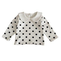 Load image into Gallery viewer, Baby Girls Solid Color Polka dots Print Tops Wholesale 220929967
