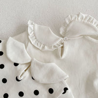 Load image into Gallery viewer, Baby Girls Solid Color Polka dots Print Tops Wholesale 220929967
