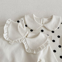 Load image into Gallery viewer, Baby Girls Solid Color Polka dots Print Tops Wholesale 220929967

