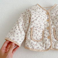 Load image into Gallery viewer, Baby Girls Flower Print Jackets Outwears Wholesale 220929968
