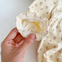 Load image into Gallery viewer, Baby Girls Flower Lace Print Rompers Wholesale 220929970
