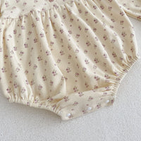 Load image into Gallery viewer, Baby Girls Flower Lace Print Rompers Wholesale 220929970
