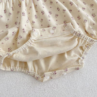 Load image into Gallery viewer, Baby Girls Flower Lace Print Rompers Wholesale 220929970
