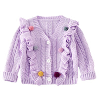 Load image into Gallery viewer, Baby Kid Girls Crochet Cardigan Wholesale 221010109
