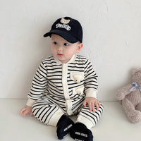 Load image into Gallery viewer, Baby Boys Striped Animals Jumpsuits Wholesale 221010134
