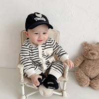 Load image into Gallery viewer, Baby Boys Striped Animals Jumpsuits Wholesale 221010134
