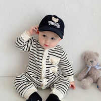 Load image into Gallery viewer, Baby Boys Striped Animals Jumpsuits Wholesale 221010134
