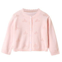 Load image into Gallery viewer, Baby Kid Girls Solid Color Cardigan Knitwear Wholesale 221010138
