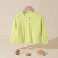 Load image into Gallery viewer, Baby Kid Girls Solid Color Cardigan Wholesale 221010140
