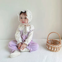 Load image into Gallery viewer, Baby Girls Flower Bow Embroidered Jumpsuits Wholesale 221010145
