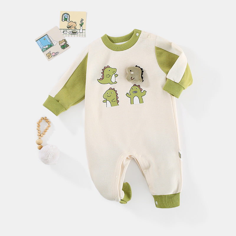 Baby Unisex Dinosaur Print Jumpsuits Wholesale 221010154
