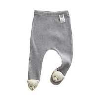 Load image into Gallery viewer, Baby Unisex Solid Color Animals Muslin&amp;Ribbed Pants Leggings Wholesale 221010170

