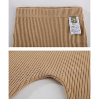 Load image into Gallery viewer, Baby Unisex Solid Color Animals Muslin&amp;Ribbed Pants Leggings Wholesale 221010170
