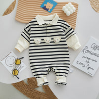 Load image into Gallery viewer, Baby Unisex Striped Cartoon Jumpsuits Wholesale 221010178
