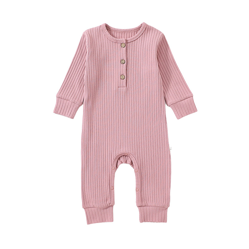 Baby Unisex Solid Color Jumpsuits Wholesale 221010249