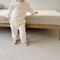 Load image into Gallery viewer, 2 Pieces Set Baby Kid Unisex Solid Color Tops And Pants Wholesale 221010255
