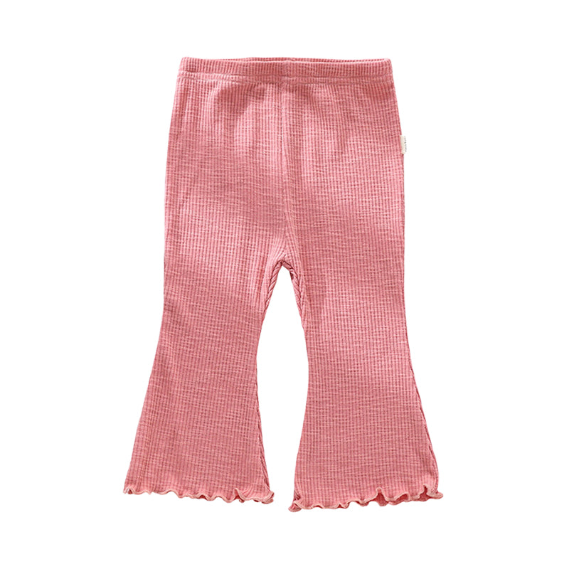 Baby Girls Solid Color Pants Wholesale 221010265