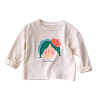 Load image into Gallery viewer, Baby Kid Girls Letters Cartoon Print Tops Wholesale 221010289
