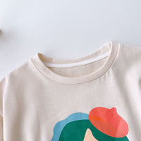 Load image into Gallery viewer, Baby Kid Girls Letters Cartoon Print Tops Wholesale 221010289
