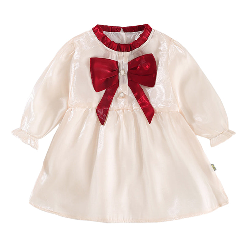 Baby Girls Bow Dresses Wholesale 221010295