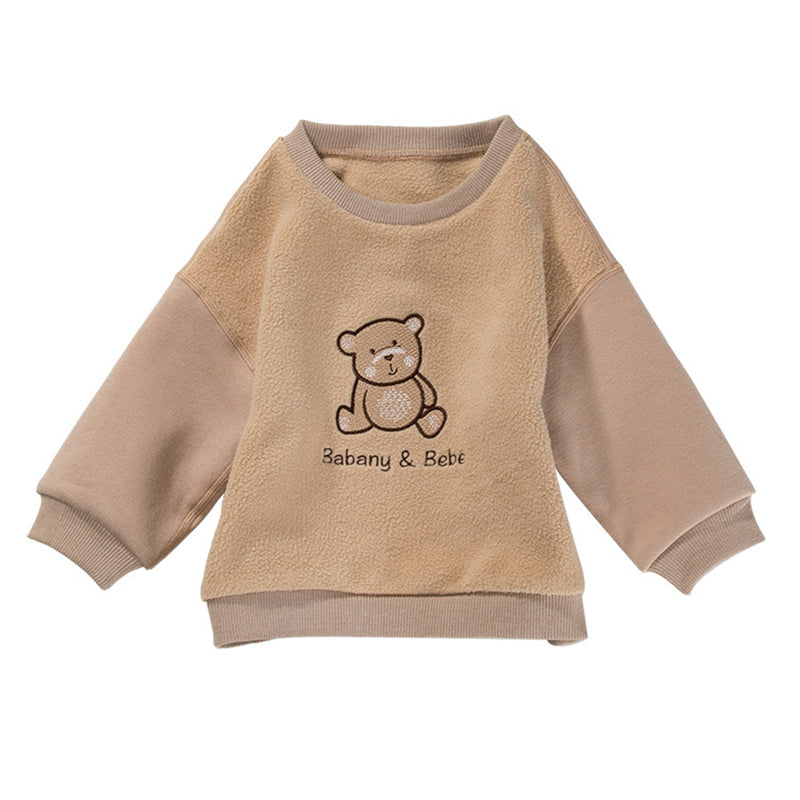 Baby Kid Unisex Cartoon Embroidered Tops Wholesale 221010300