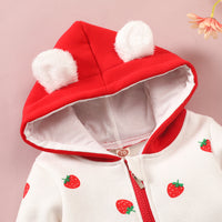 Load image into Gallery viewer, 2 Pieces Set Baby Girls Letters Fruit Love heart Print Jackets Outwears And Pants Wholesale 221010334
