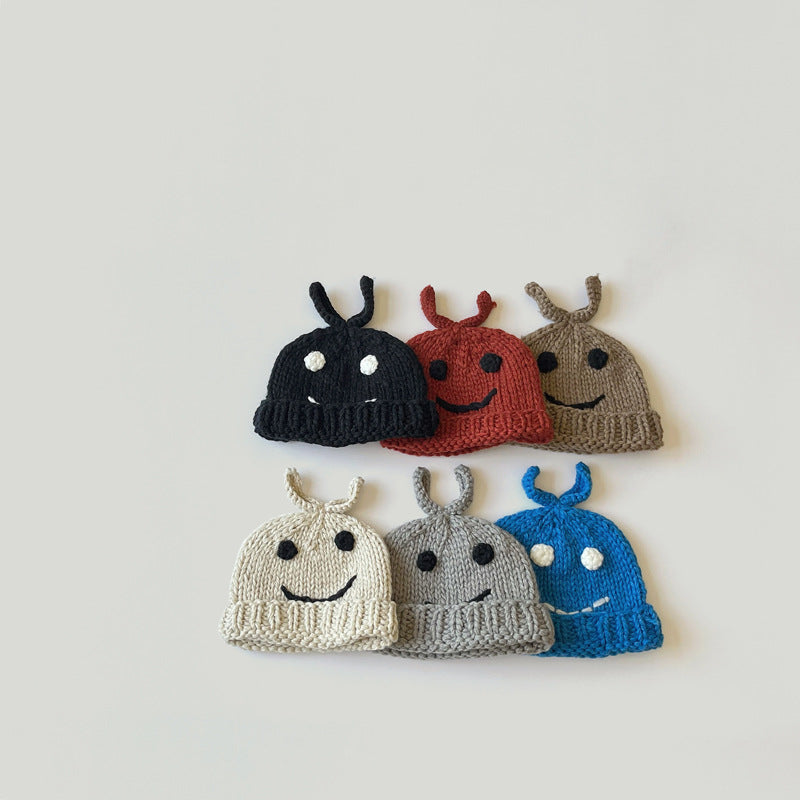 Kid Unisex Solid Color Crochet Expression Accessories Hats Wholesale 221010385