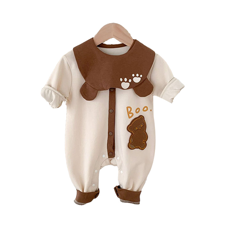 Baby Unisex Letters Cartoon Print Jumpsuits Wholesale 22101054