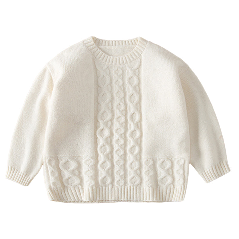Baby Kid Unisex Solid Color Sweaters Wholesale 22101064