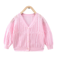 Load image into Gallery viewer, Baby Kid Girls Solid Color Cardigan Wholesale 22101065
