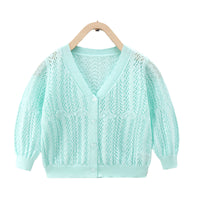 Load image into Gallery viewer, Baby Kid Girls Solid Color Cardigan Wholesale 22101065
