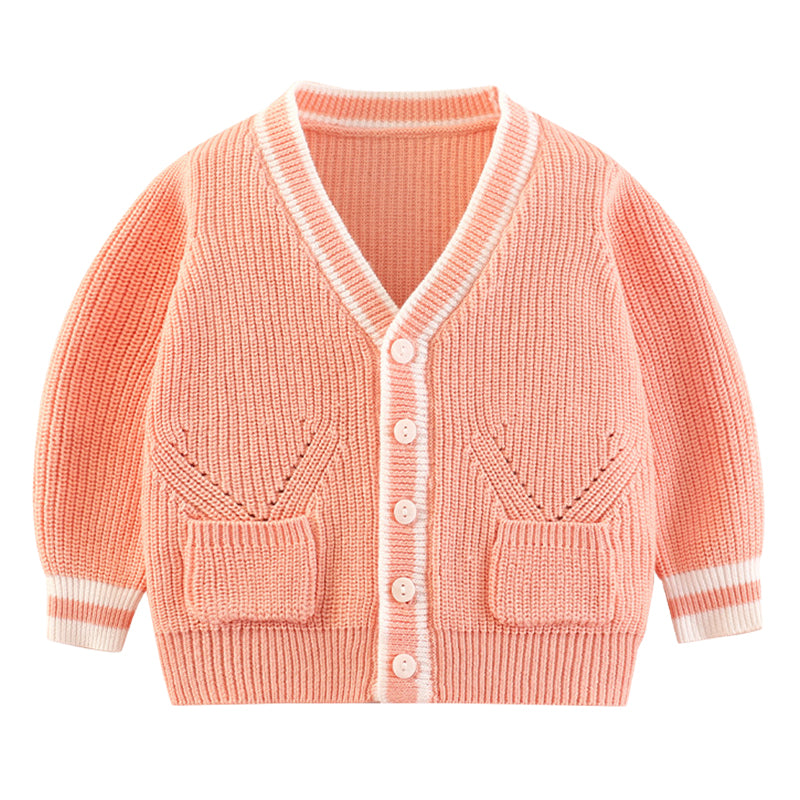 Baby Kid Girls Solid Color Cardigan Wholesale 22101071
