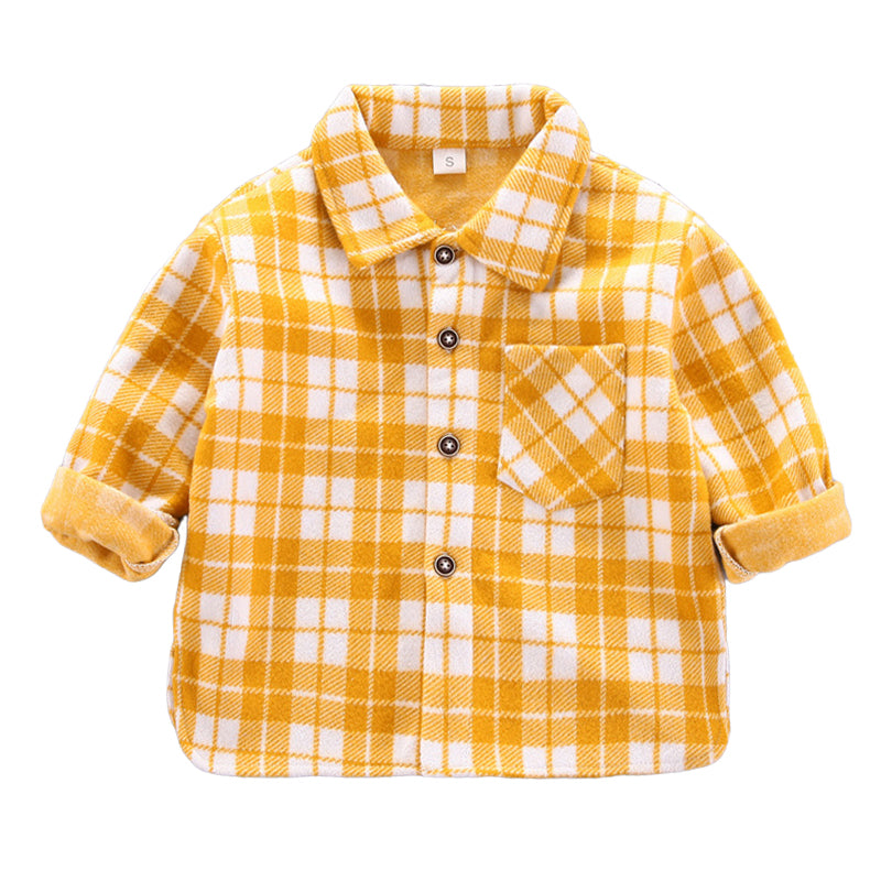Baby Kid Unisex Checked Jackets Outwears Wholesale 22101076