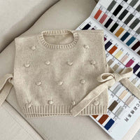 Load image into Gallery viewer, Baby Kid Girls Solid Color Vests Waistcoats Knitwear Wholesale 221011144

