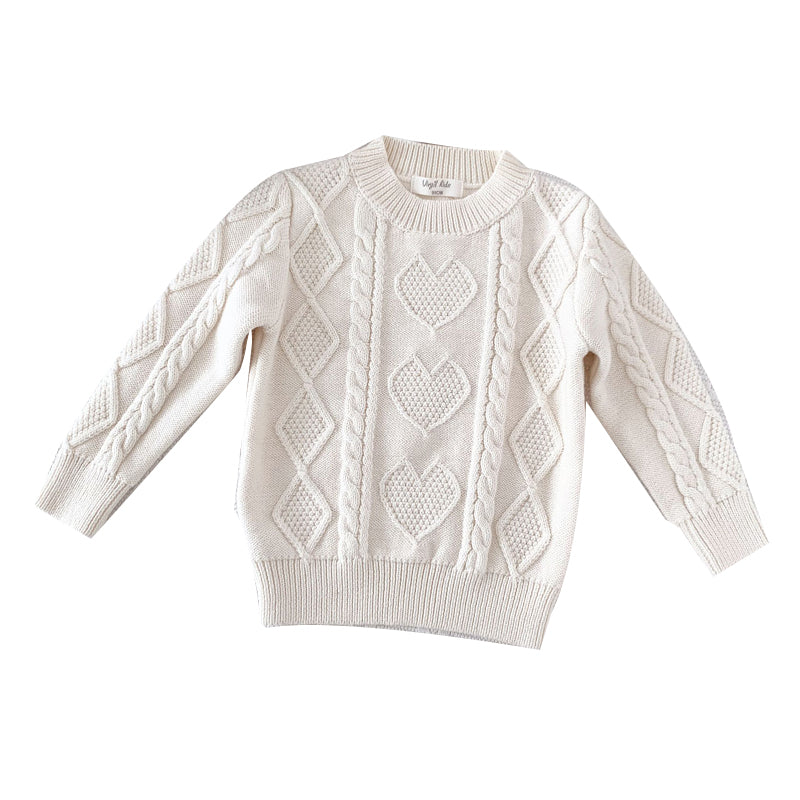Baby Kid Unisex Love heart Crochet Sweaters Wholesale 221011178