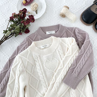 Load image into Gallery viewer, Baby Kid Unisex Love heart Crochet Sweaters Wholesale 221011178
