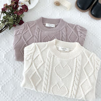 Load image into Gallery viewer, Baby Kid Unisex Love heart Crochet Sweaters Wholesale 221011178
