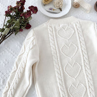 Load image into Gallery viewer, Baby Kid Unisex Love heart Crochet Sweaters Wholesale 221011178
