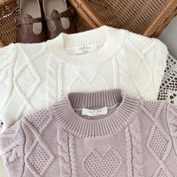 Load image into Gallery viewer, Baby Kid Unisex Love heart Crochet Sweaters Wholesale 221011178
