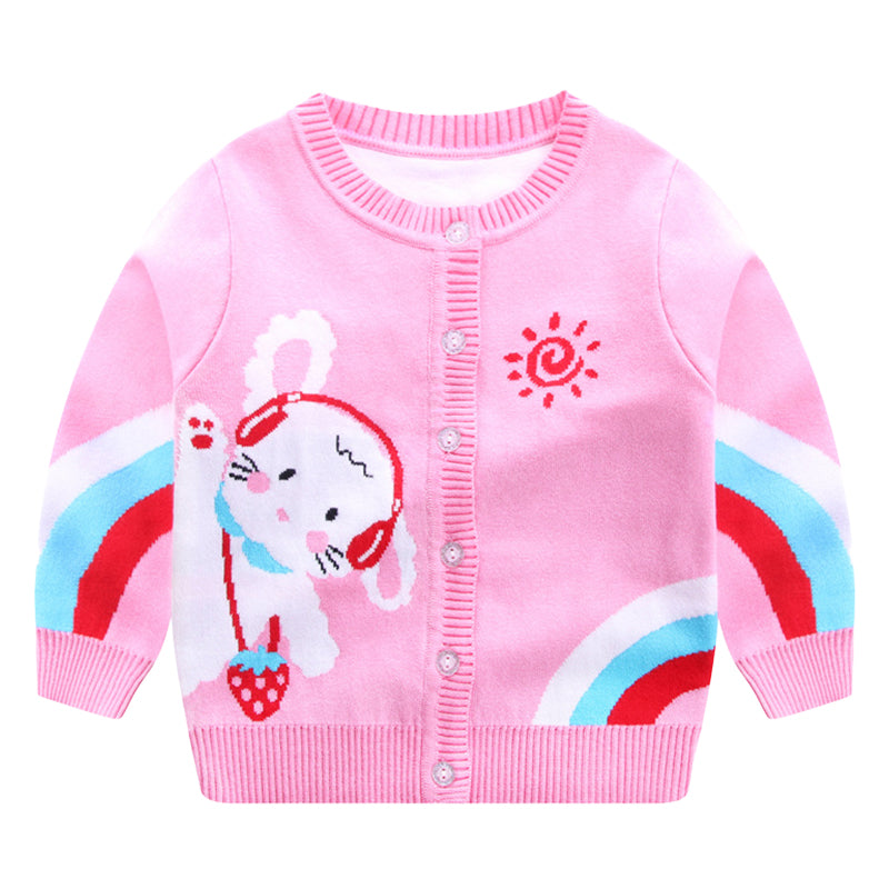 6-Pack Baby Kid Girls Cartoon Cardigan Wholesale 221011201
